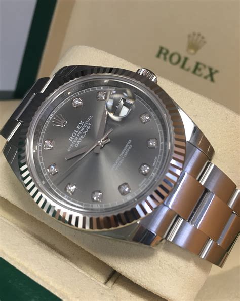 rolex datejust ii 41mm 126334 mop diamond dial steel 18k|rolex datejust 41mm pre owned.